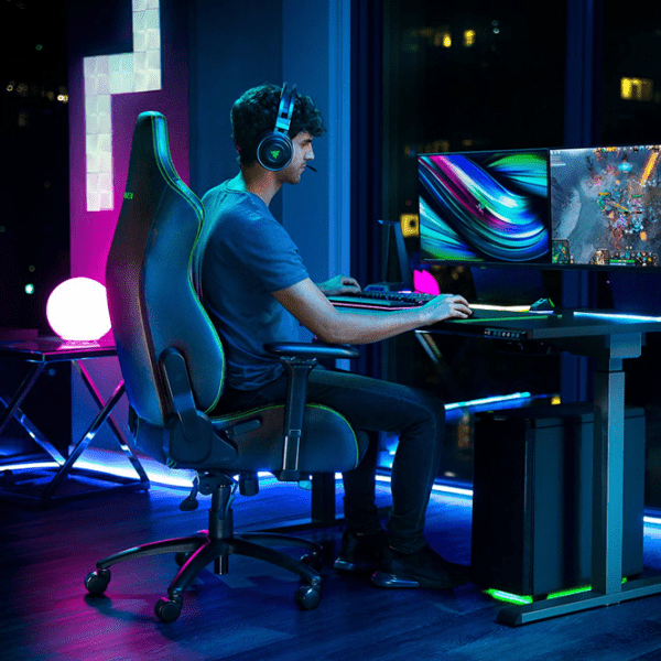 Игровое кресло Razer Iskur RZ38-02770100-R3G1 Черный Зелёный  photo 7