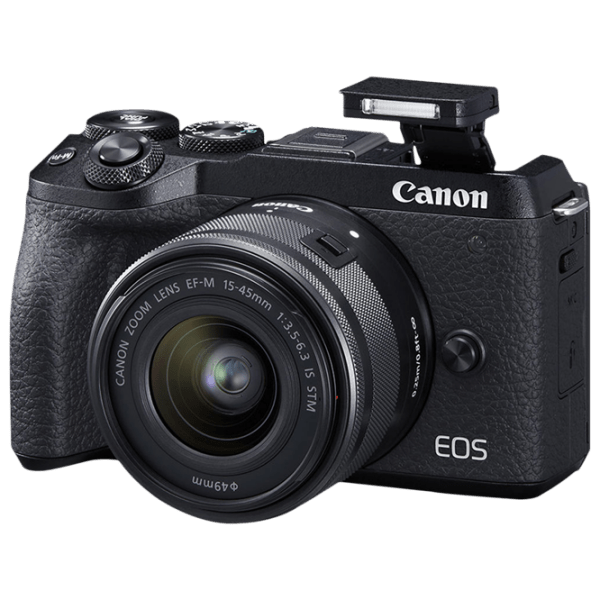 Cameră foto Canon EOS M6 II 15-45 IS STM KIT + EF-M 15-45 IS STM Kit Black CMOS, , F/ 3.5-6.3 photo 3