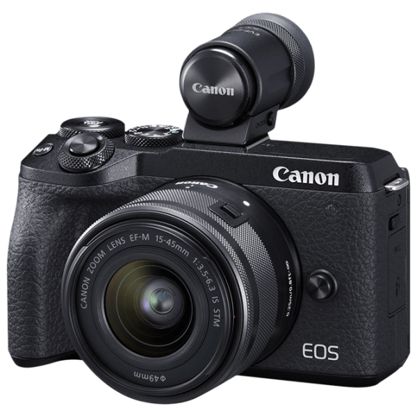 Cameră foto Canon EOS M6 II 15-45 IS STM KIT + EF-M 15-45 IS STM Kit Black CMOS, , F/ 3.5-6.3 photo 4