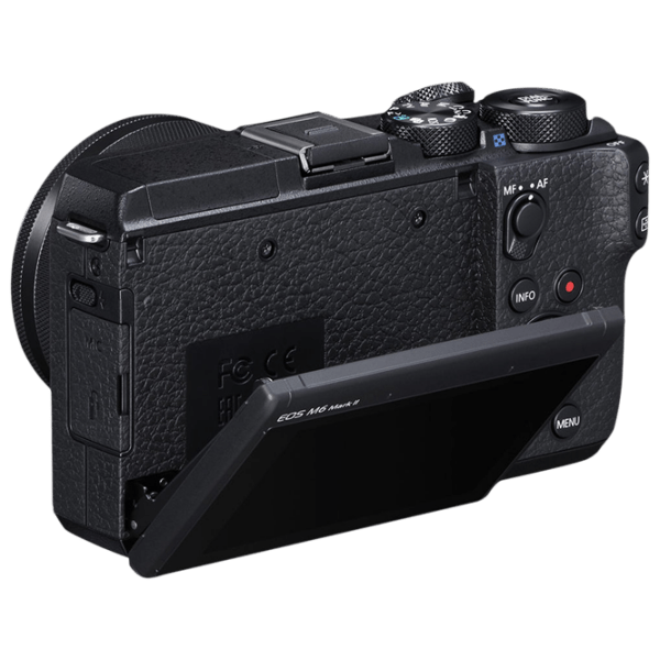 Cameră foto Canon EOS M6 II 15-45 IS STM KIT + EF-M 15-45 IS STM Kit Black CMOS, , F/ 3.5-6.3 photo 7