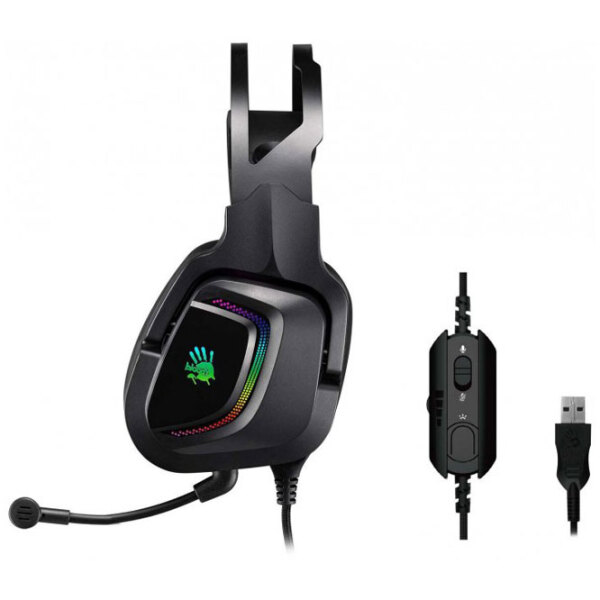 Căști A4Tech Bloody G570 Black Cu fir/ Gaming/ On the ear photo 3