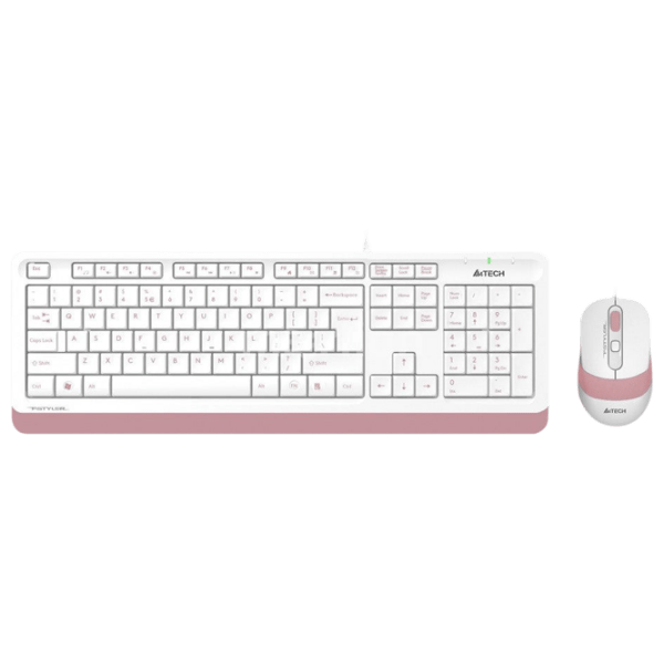 Клавиатура A4Tech F1010 Розовый Для дома и офиса, Проводная photo 1