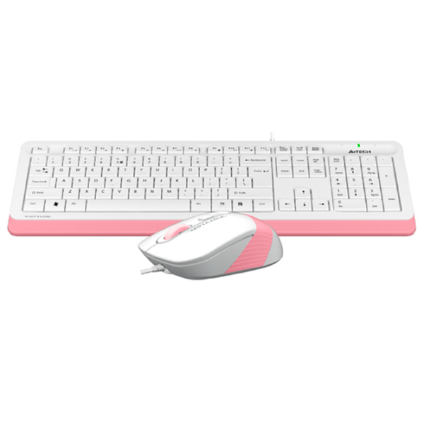 Клавиатура A4Tech F1010 Розовый Для дома и офиса, Проводная photo 3