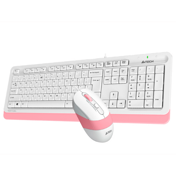 Клавиатура A4Tech F1010 Розовый Для дома и офиса, Проводная photo 5