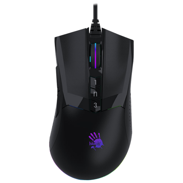 Mouse A4Tech Bloody W90 Max Black Cu fir / 10000 dpi photo 1