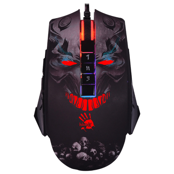Mouse A4Tech P85s Black Cu fir / 8000 dpi photo 1