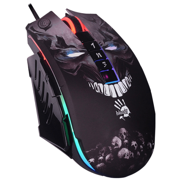Mouse A4Tech P85s Black Cu fir / 8000 dpi photo 2
