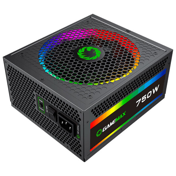 Sursă de alimentare ATX 12V 2.3 Gamemax RGB-750 750 W Black  photo 2