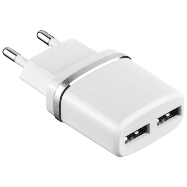 Încărcător de rețea EVO 2USB 2.4A (Type-C) (20 W) White 2.4 A / White photo 2