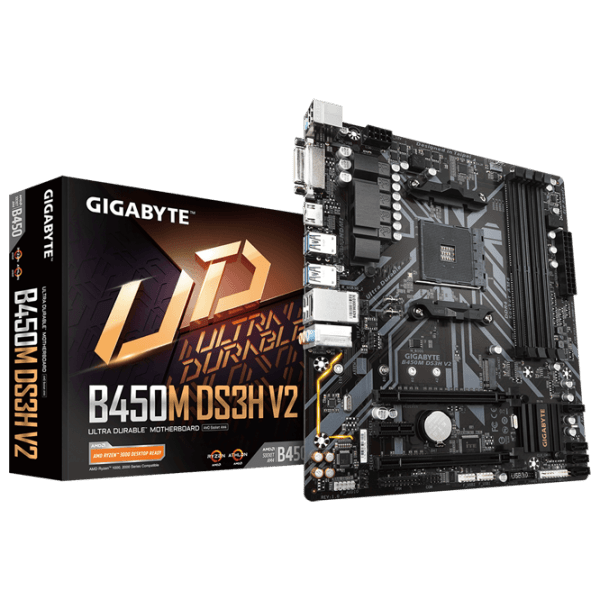 Placă de bază Gigabyte B450M DS3H V2 1.0 mATX  photo 5