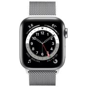Ceas inteligent Apple Watch Series 6 Silver 1.57" | 40mm | Oțel inoxidabil | M06U3