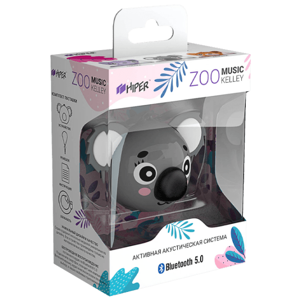Boxă portabilă Hiper Zoo Music Kelly Gray 3 W photo 3