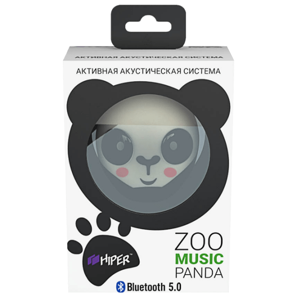 Boxă portabilă Hiper Zoo Music Panda White/ Black 3 W photo 3