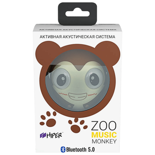 Boxă portabilă Hiper Zoo Music Monkey White/ Black 3 W photo 1
