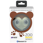 Boxă portabilă Hiper Zoo Music Monkey White/ Black 3 W