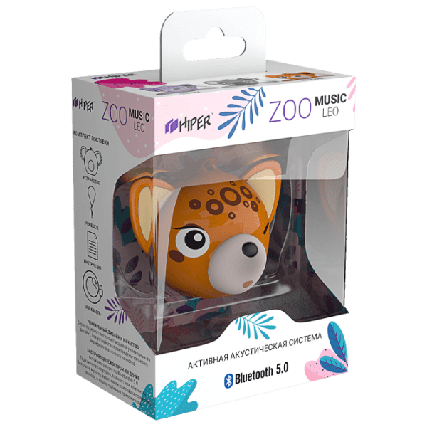 Boxă portabilă Hiper Zoo Music Leo Orange 3 W photo 3