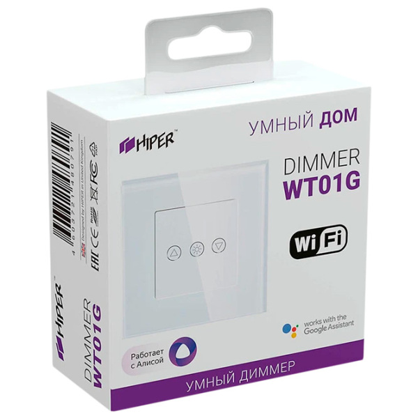Умный переключатель Hiper WT01G Белый  photo 5