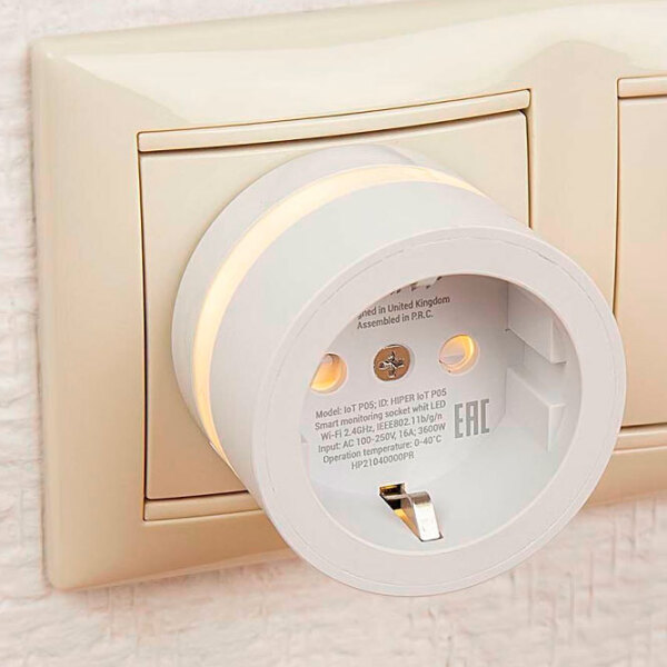 Smart priza Hiper IoT P05 Белый  photo 4