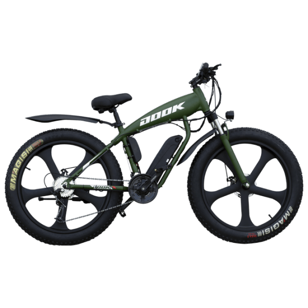 Электровелосипед Roadking Fat Snow Зелёный 26" | 480 Вт | до 40 км photo 1