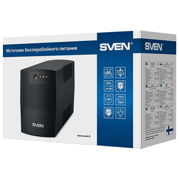 ИБП Sven UP-B800 (390/ 800) Черный  photo 4