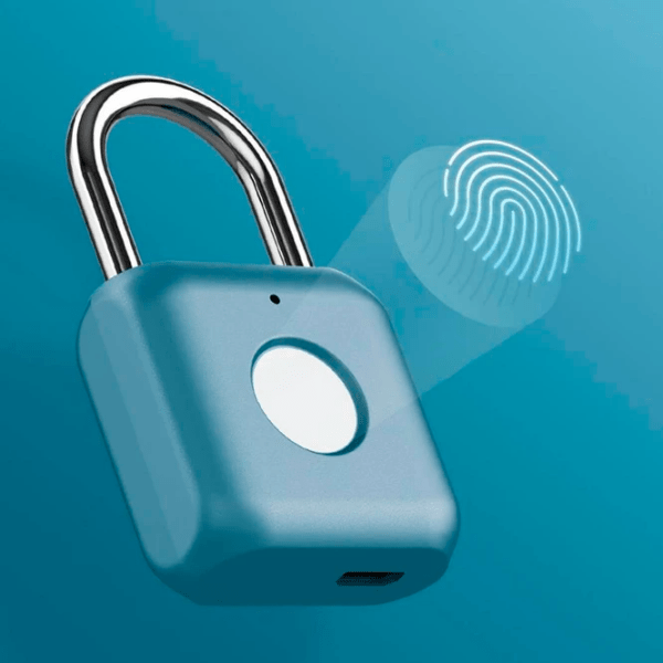 Dispozitiv antifurt Xiaomi Mi Fingerprint Padlock Blue Silver  photo 3