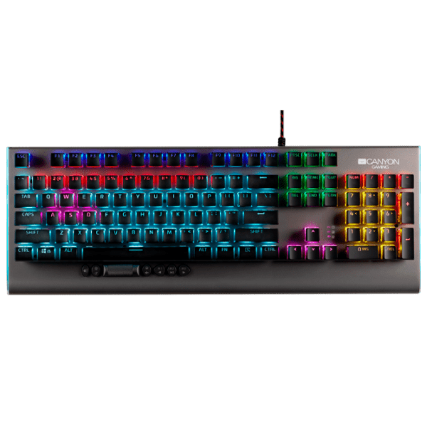 Tastatură Canyon Interceptor GK-8 Black Gaming, Cu fir photo 1