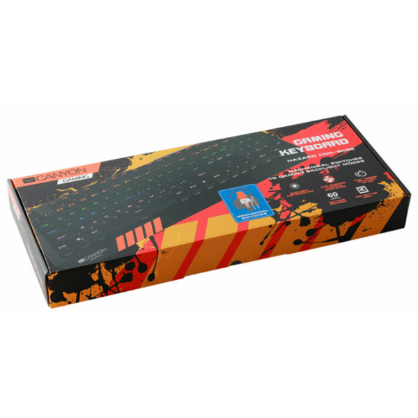 Tastatură Canyon Hazard CND-SKB6 Black Gaming, Cu fir photo 3