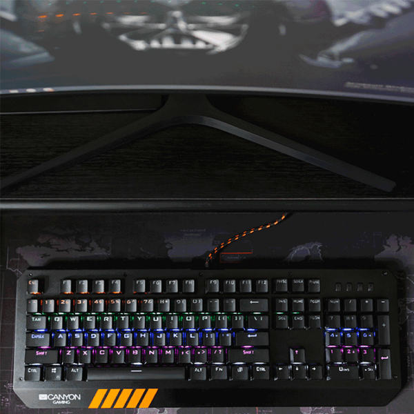 Tastatură Canyon Hazard CND-SKB6 Black Gaming, Cu fir photo 4