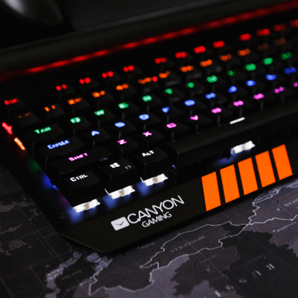 Tastatură Canyon Hazard CND-SKB6 Black Gaming, Cu fir photo 9