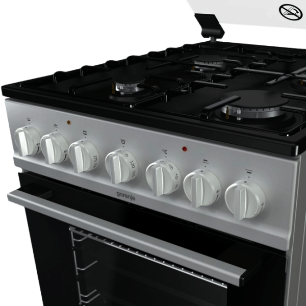 Aragaz Gorenje K5241SH Inox Tipul plitei: Pe gaz, 70 l, Tipul cuptorului: Electric photo 5