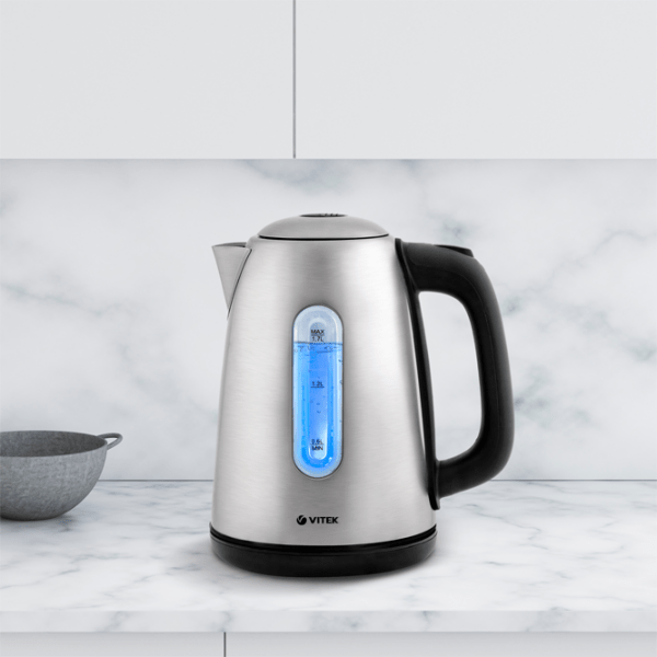 Ceainic electric Vitek VT-7053 Inox 2200 W, 1.7 l, Material interior: Inox photo 6
