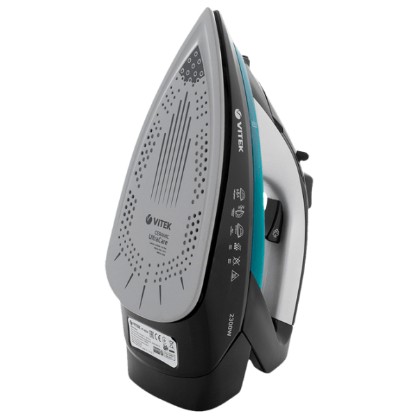 Утюг Vitek VT-8324 Черный 2300 Вт, 40 г/ мин, 0.15 л, Керамика photo 2
