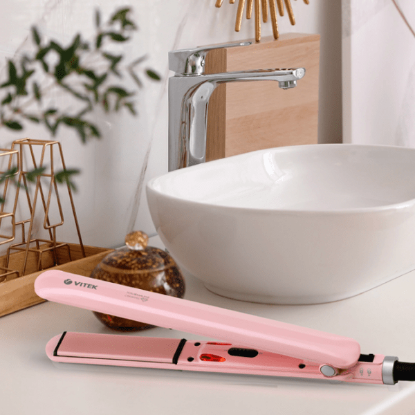 Placă de îndreptat părul Vitek VT-2320 Pink De îndreptat / Turmalină / 200 °C photo 6