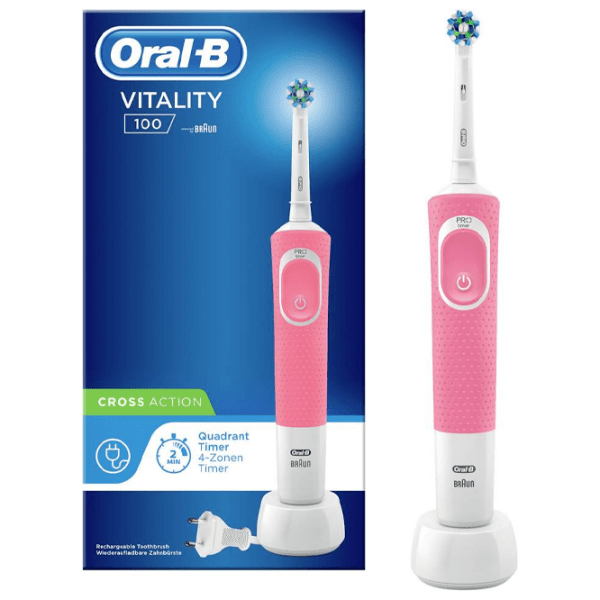 Зубная электрощетка Braun Vitality 100 Cross Action Розовый  photo 2