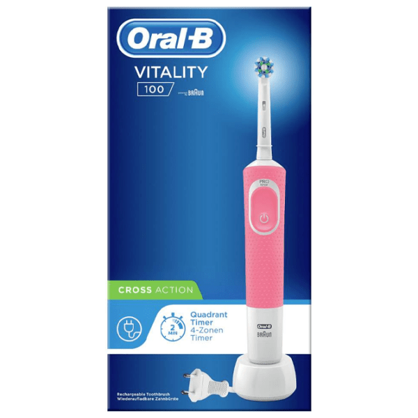 Зубная электрощетка Braun Vitality 100 Cross Action Розовый  photo 3