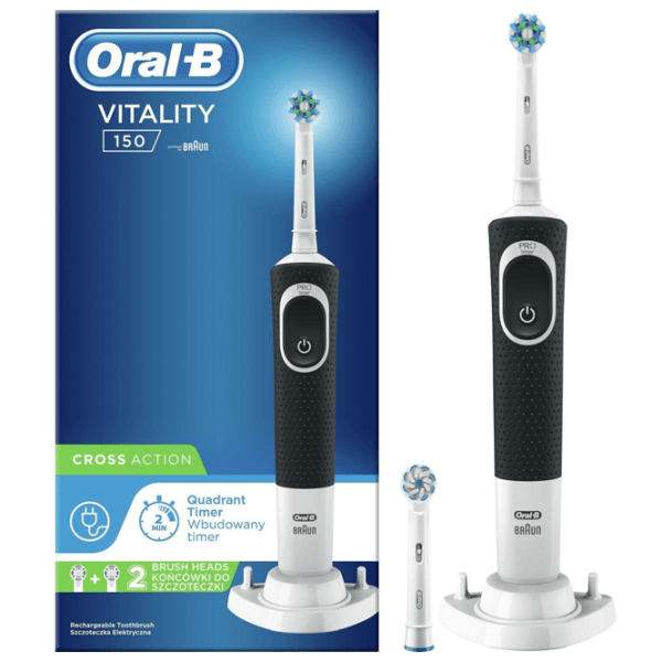 Зубная электрощетка Braun Vitality 150 Cross Action Черный  photo 3