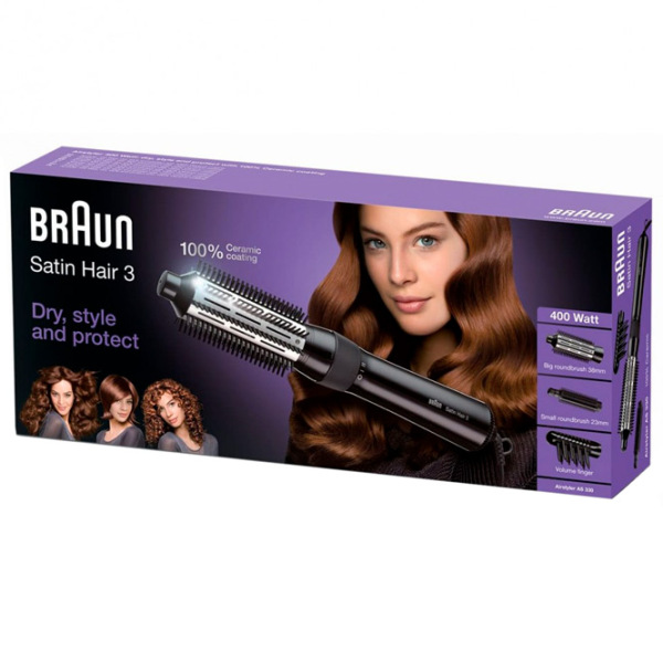 Щетка с горячим воздухом Braun AS330 SV-LC Черный  photo 4