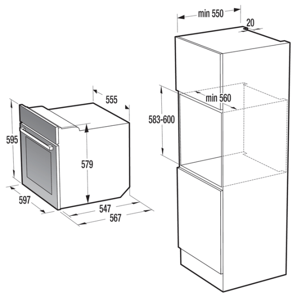Духовой шкаф Gorenje BO 758 A23BG Черный A+, 71 л photo 6