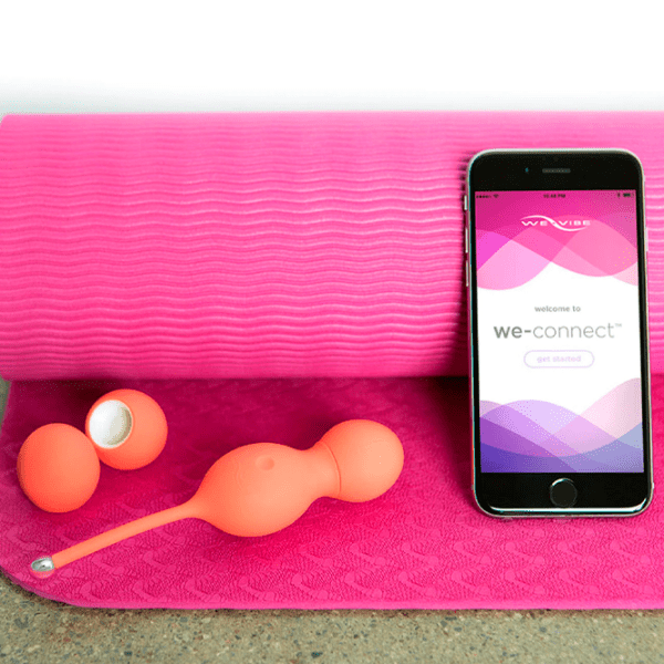 Vibrating We-Vibe Kegel Balls BLOOM, Коралловый  photo 4