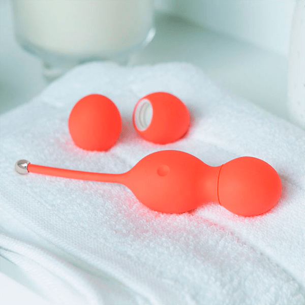 Vibrating We-Vibe Kegel Balls BLOOM, Коралловый  photo 5