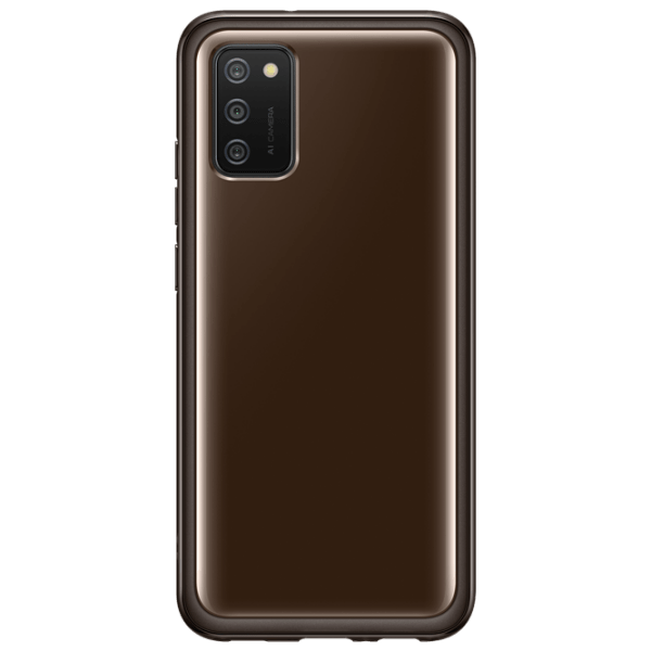 Husă Samsung Galaxy A02s Orig, Soft Clear, Black  photo 1