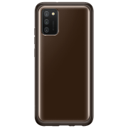 Husă Samsung Galaxy A02s Orig, Soft Clear, Black 