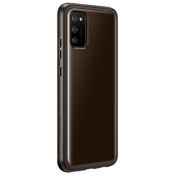 Husă Samsung Galaxy A02s Orig, Soft Clear, Black  photo 2