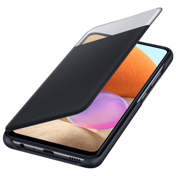 Husă pentru smartphone Samsung Galaxy A32 (EF-EA325PBEGRU) Black Samsung, PC, Flip Cover View photo 4