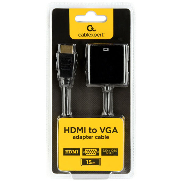 Adapter Cablexpert A-HDMI-VGA-04 Black HDMI photo 2