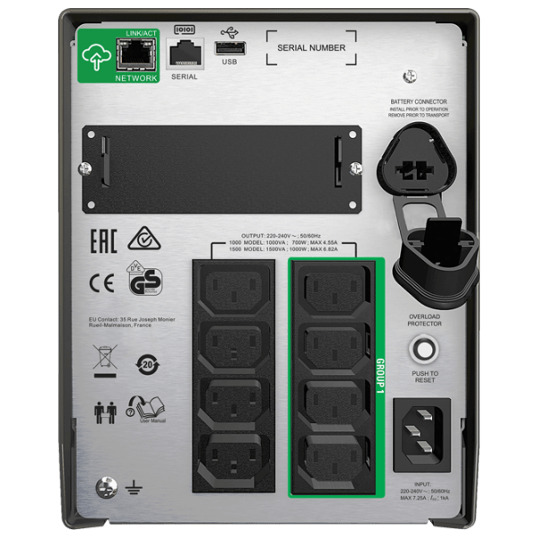 ИБП APC SMT1500I (1000/ 1500) Черный  photo 5
