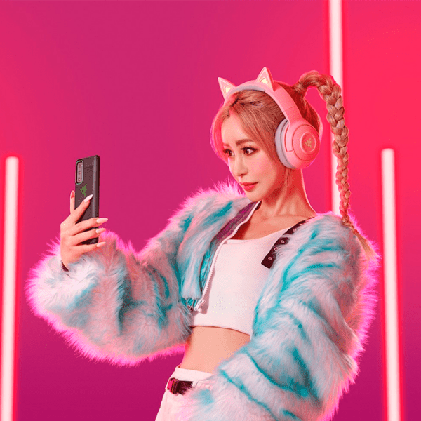 Căști Razer Kraken Quartz Kitty Edition BT Pink Fără fir/ Personal/ Over the ear photo 5
