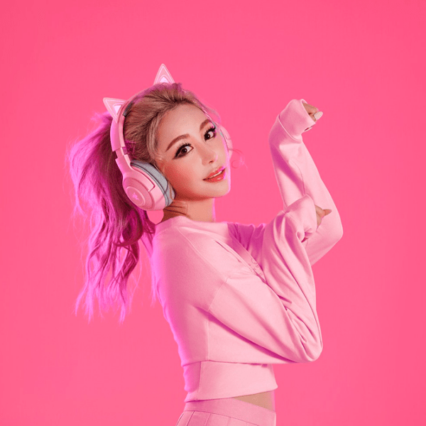 Căști Razer Kraken Quartz Kitty Edition BT Pink Fără fir/ Personal/ Over the ear photo 6