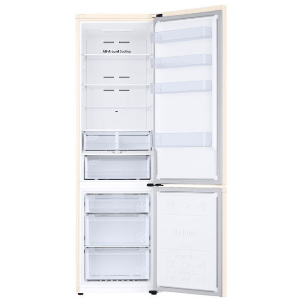Frigider Samsung RB38T603FEL/ UA Beige 273l/ No Frost, 112l/ No Frost, A+ photo 6