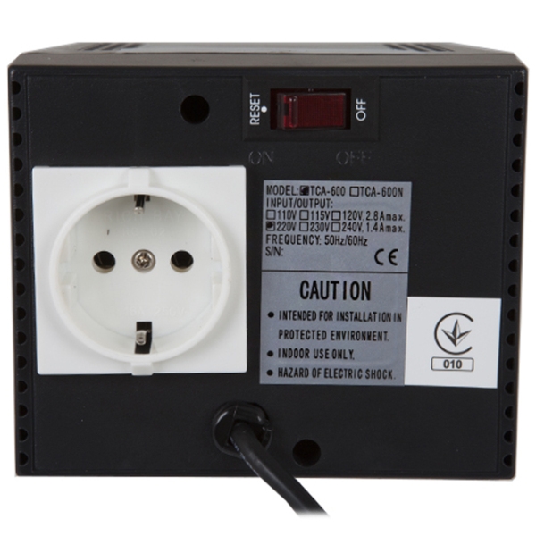 Стабилизатор напряжения PowerCom TCA-3000 (1500/ 3000) Черный  photo 4